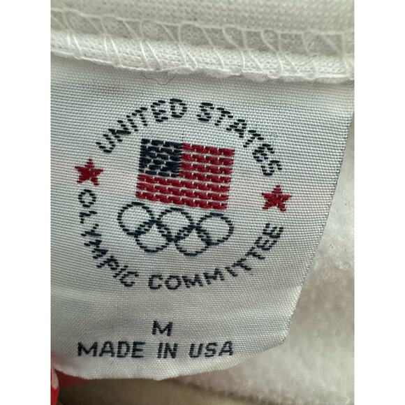 Men’s Team USA Olympic Committee Track Jacket White Size Medium - Picture 5 of 6